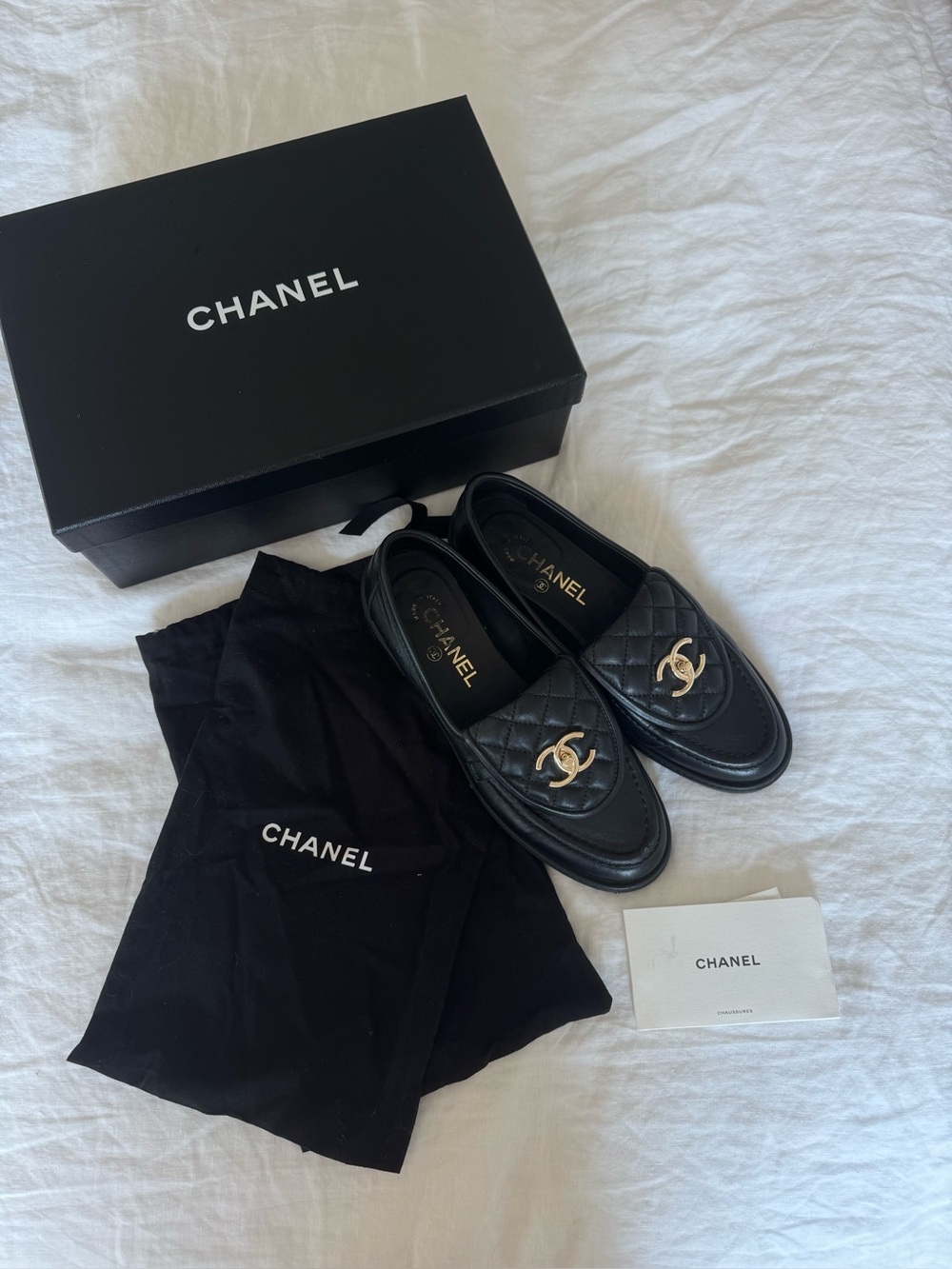Chanel Quilted loafers 38